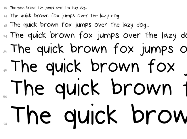 Quincy Egbert font waterfall